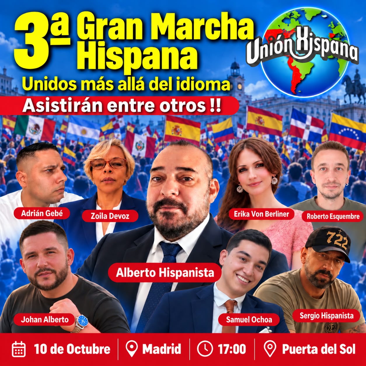 Madrid acoge la III Gran Marcha Hispana: una reivindicación de unidad más allá del idioma