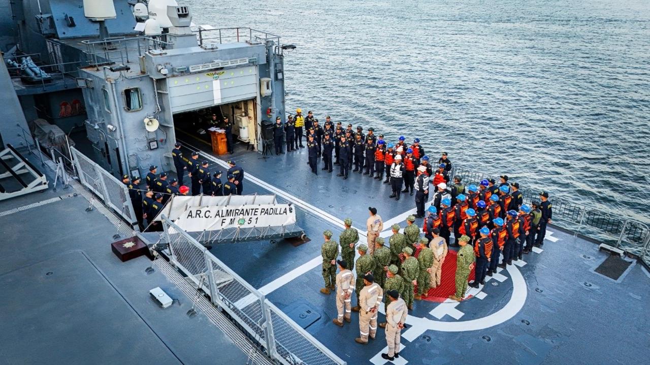   ARC "Almirante Padilla" zarpó para participar en la Operación UNITAS 67