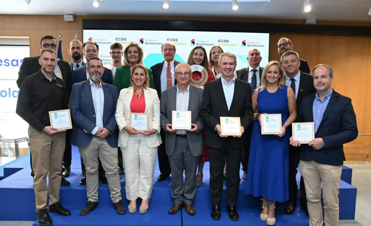 Airbus España, Hispasec, el IES Luis Vives y la Fundació BCN Formació Professional, ganadores del Premio Alianza para la FP Dual