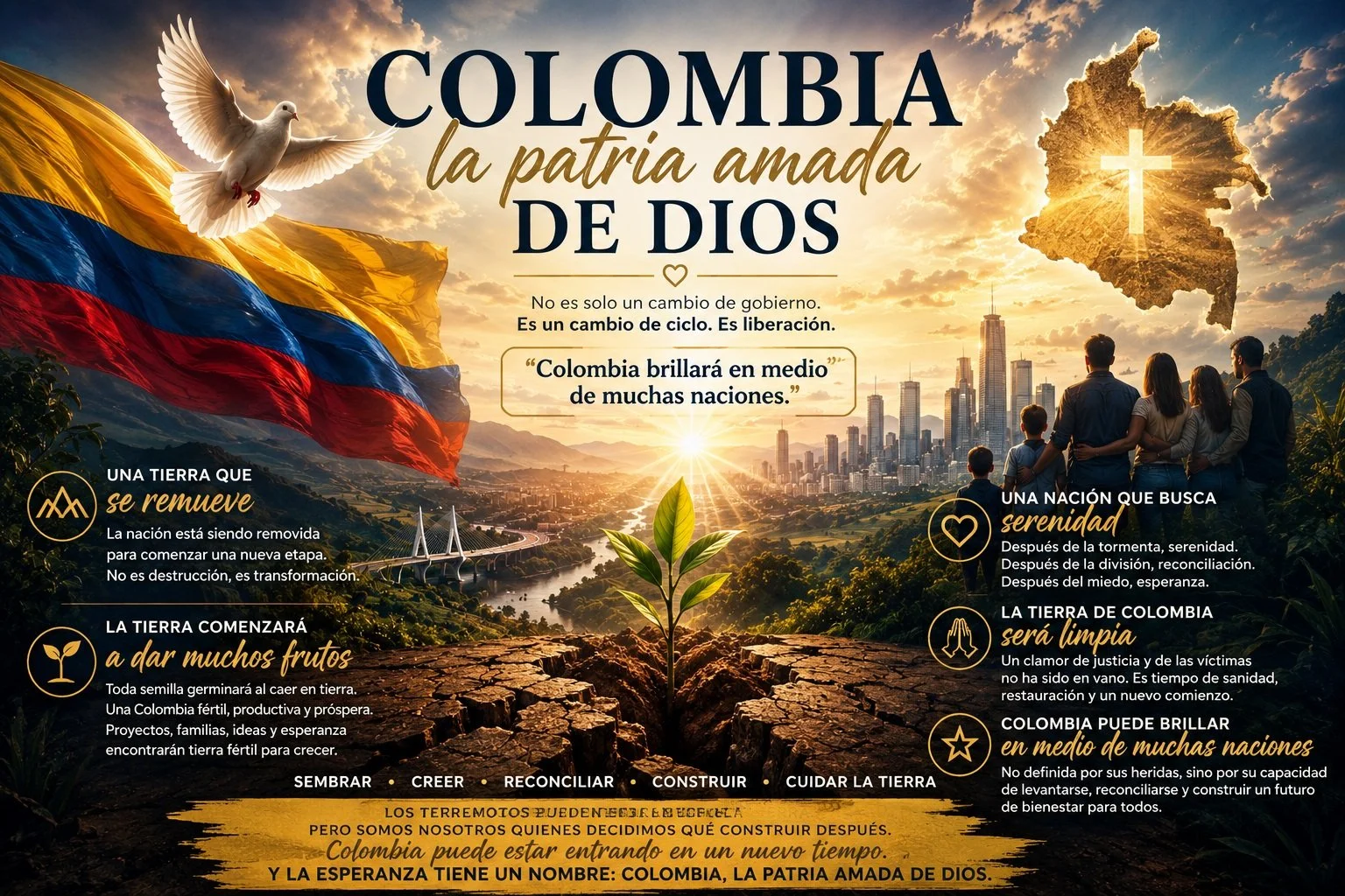 Colombia, la patria amada de Dios