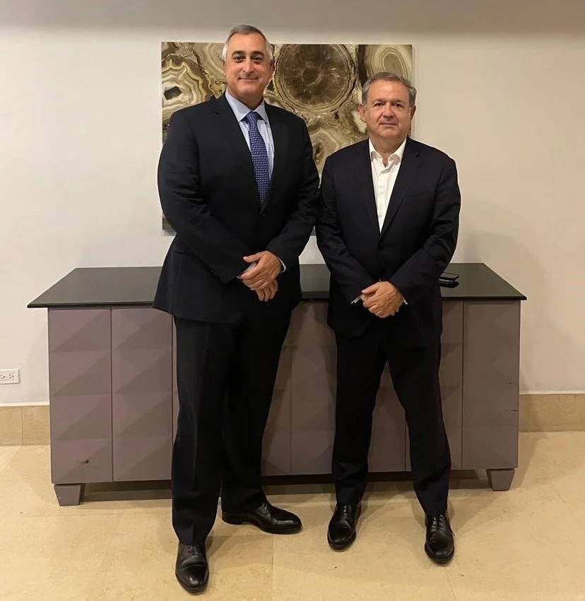 Narciso Casado con el presidente de CONEP en Panamá, Gabriel Díez Montilla